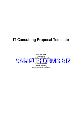 IT Consulting Proposal Template pdf free