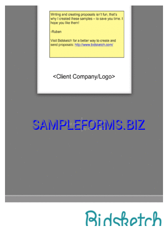 Sales Consulting Proposal Sample